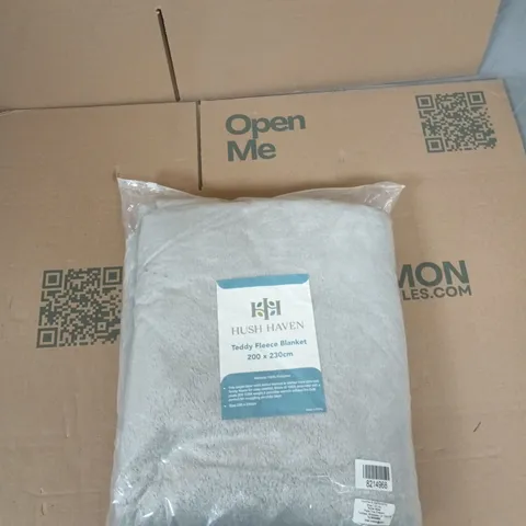 HUSH HAVEN TEDDY FLEECE BLANKET 200 X 230 CM