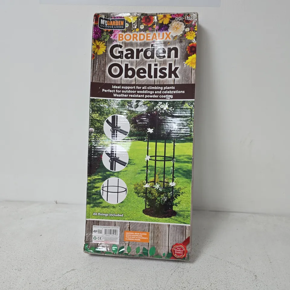GARDEN OBELISK PLANT SUPPORT – MYGARDEN OUTDOOR LIVING (BOXED)