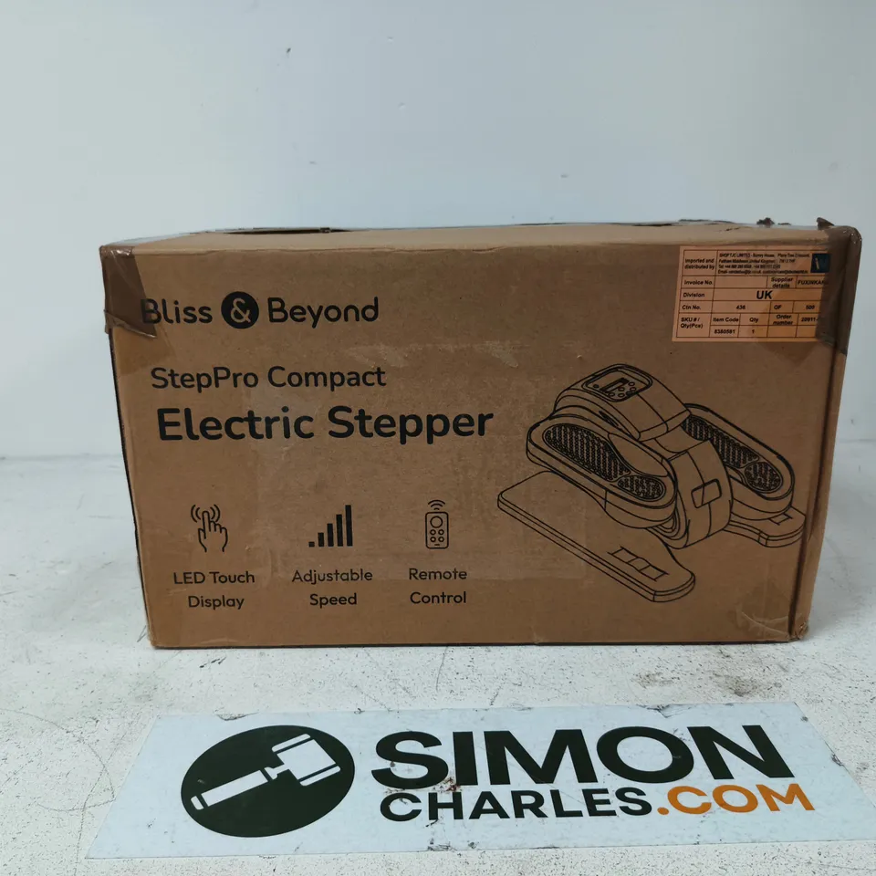 BLISS &; BEYOND STEPPRO COMPACT ELECTRIC STEPPER – BOXED