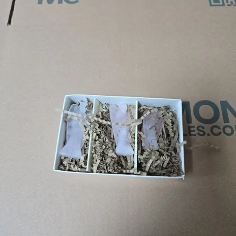 BLISS & BEYOND GEMSTONE ANGEL SET OF 3 – 3IN, 2.5IN & 2IN