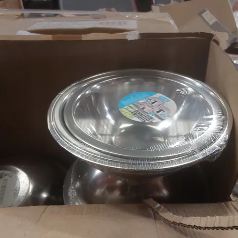 PALLET TO CONTAINING A VERY LARGE QUANTITY OF METAL MIXING BOWLS