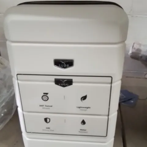 LUGG JETSET CABIN BAG WHITE&BLACK