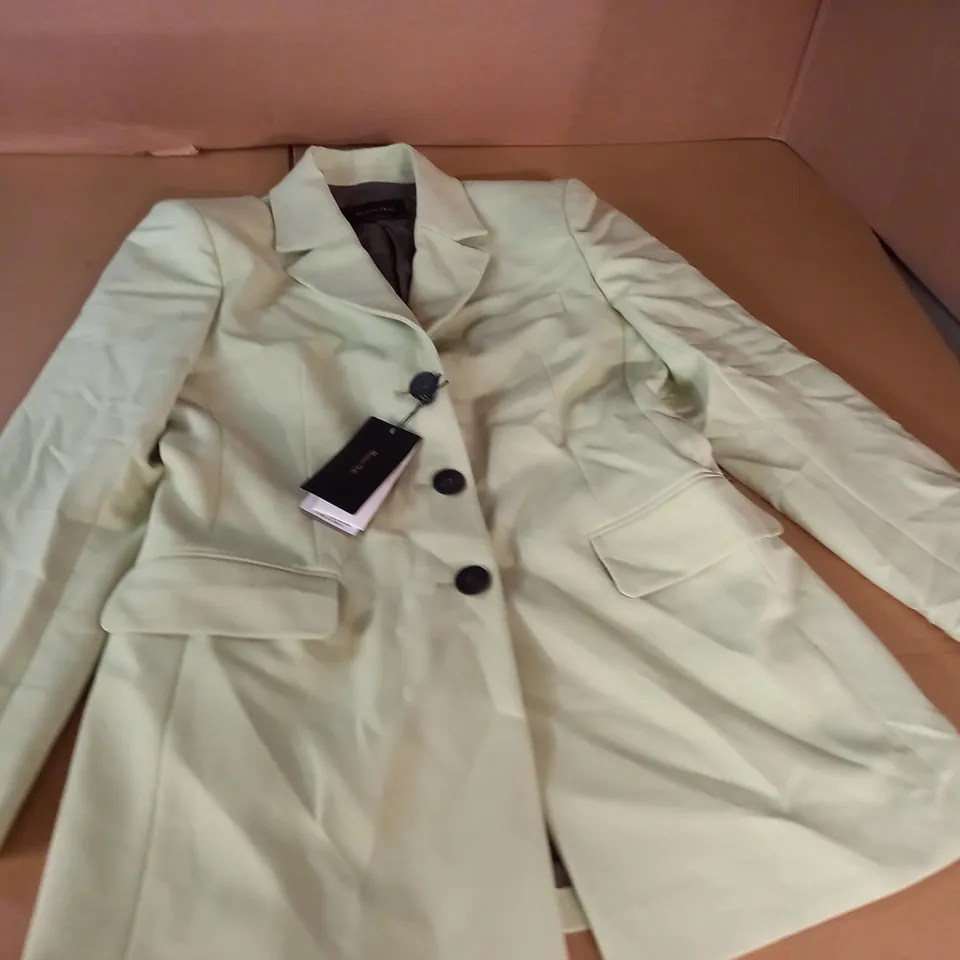 MASSIMO DUTTI LIGHT GREEN BLAZER - UK 14