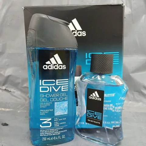 BOXED ADIDAS ICE DIVE 100ML EDT FOR HIM GIFTSET