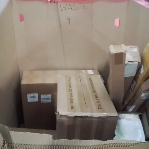 PALLET OF ASSORTED HOUSEHOLD GOODS AND PRODUCTS TO INCLUDE;TOILET SEAT COVER,KITCHEN FAUCET,SLIMLINE HEATER