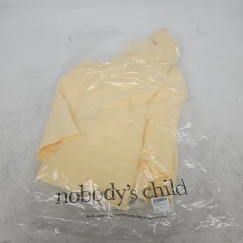 NOBODY'S CHILD BUTTER YELLOW PETITE REIGN MIDI DRESS – UK 10 