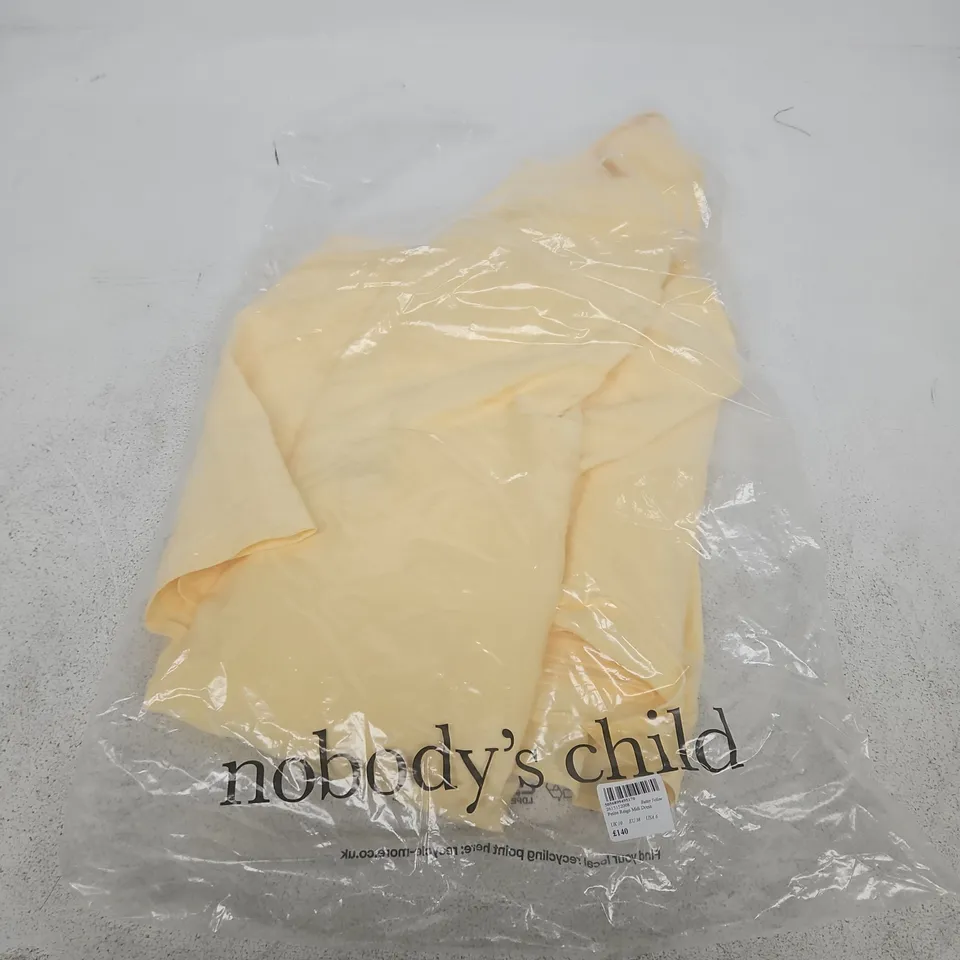 NOBODY'S CHILD BUTTER YELLOW PETITE REIGN MIDI DRESS – UK 10