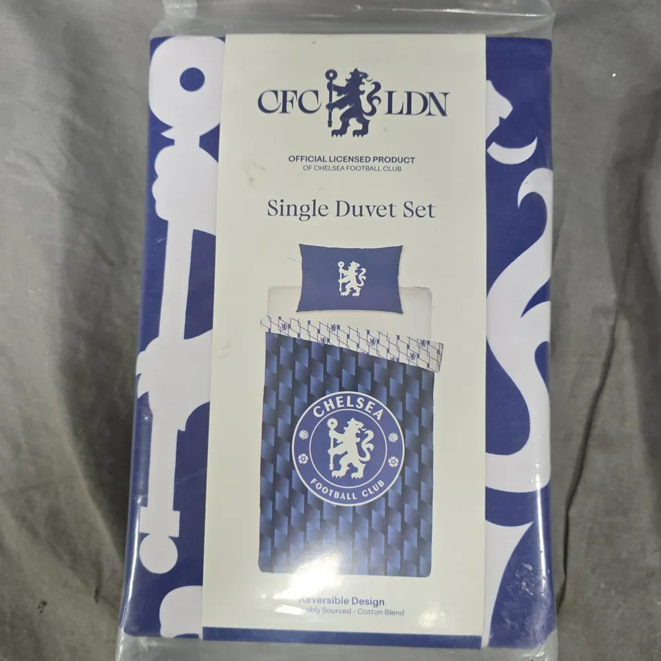 CHELSEA FC LONDON SINGLE DUVET SET