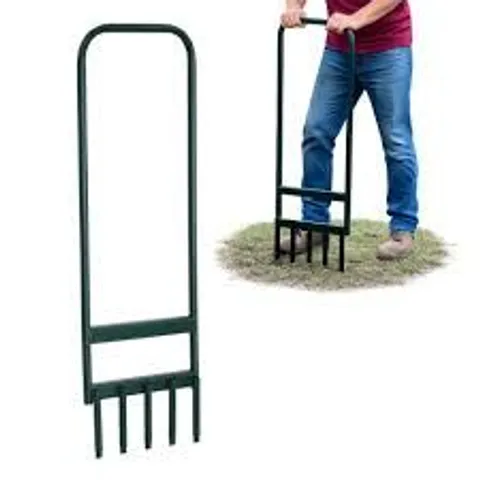 HOLLOW TINE 5 SPIKE HAND LAWN GREEN GRASS SOIL AERATOR
