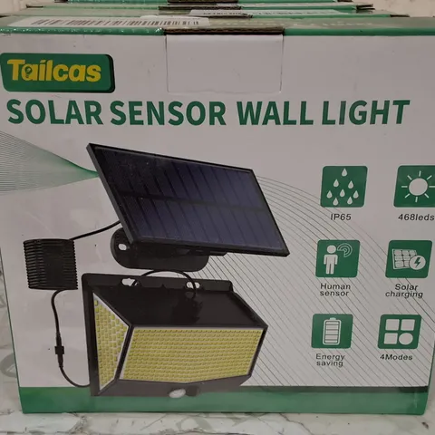 LOT OF 5 BOXED TAILCAS SOLAR SENSOR WALL LIGHT