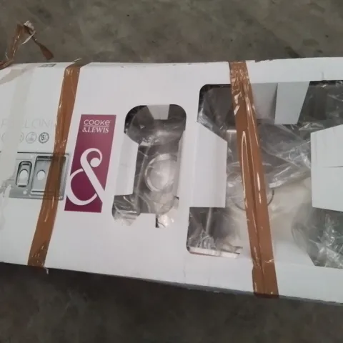 BOXED COOKE & LEWIS APOLLONIA STAINLESS STEEL 1.5 BOWL SINK & DRAINER