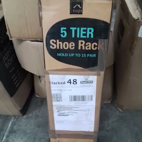 BOXED 5 TIER SHOE RACK