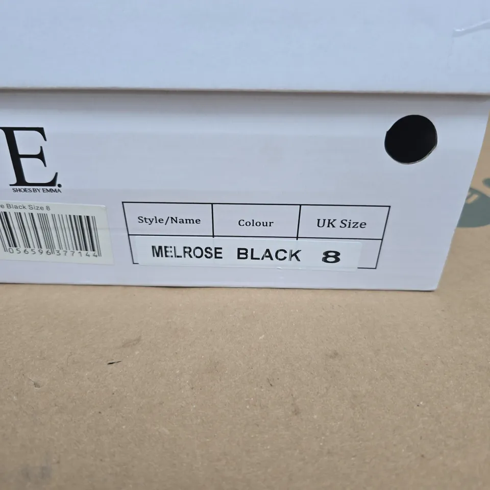 E. SHOES BY EMMA MELROSE BLACK – UK SIZE 8