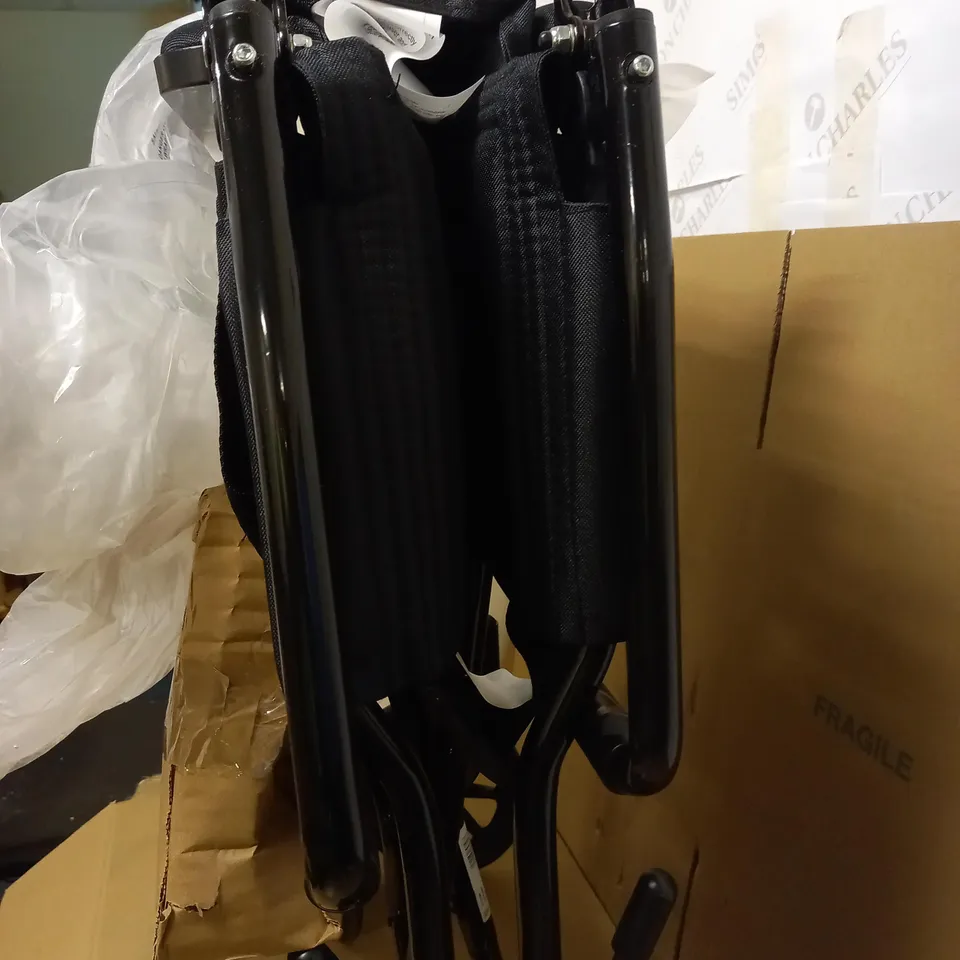 ALUMINUM MEDICAL WHEELCHAIR, 19 INCH, ATC19-BK, BLACK