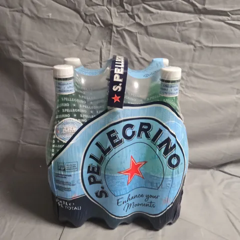 SEALED S.PELLEGRINO SPARKLING MINERAL WATER - X6 BOTTLES