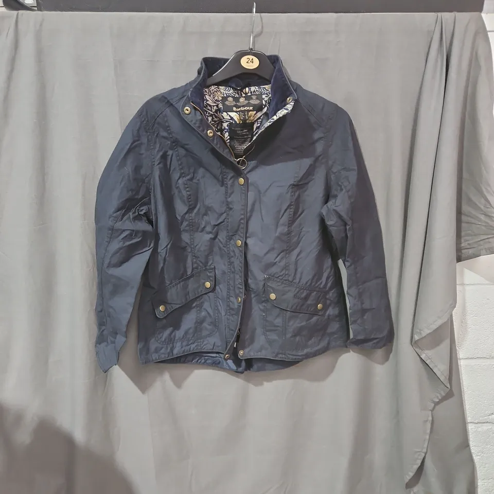 BARBOUR NAVY JACKET, WOMEN'S – UK 18 (EU 44, USA 14)