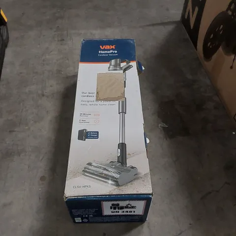 BOXED VAX HOMEPRO CORDLESS VACUUM CLEANER 