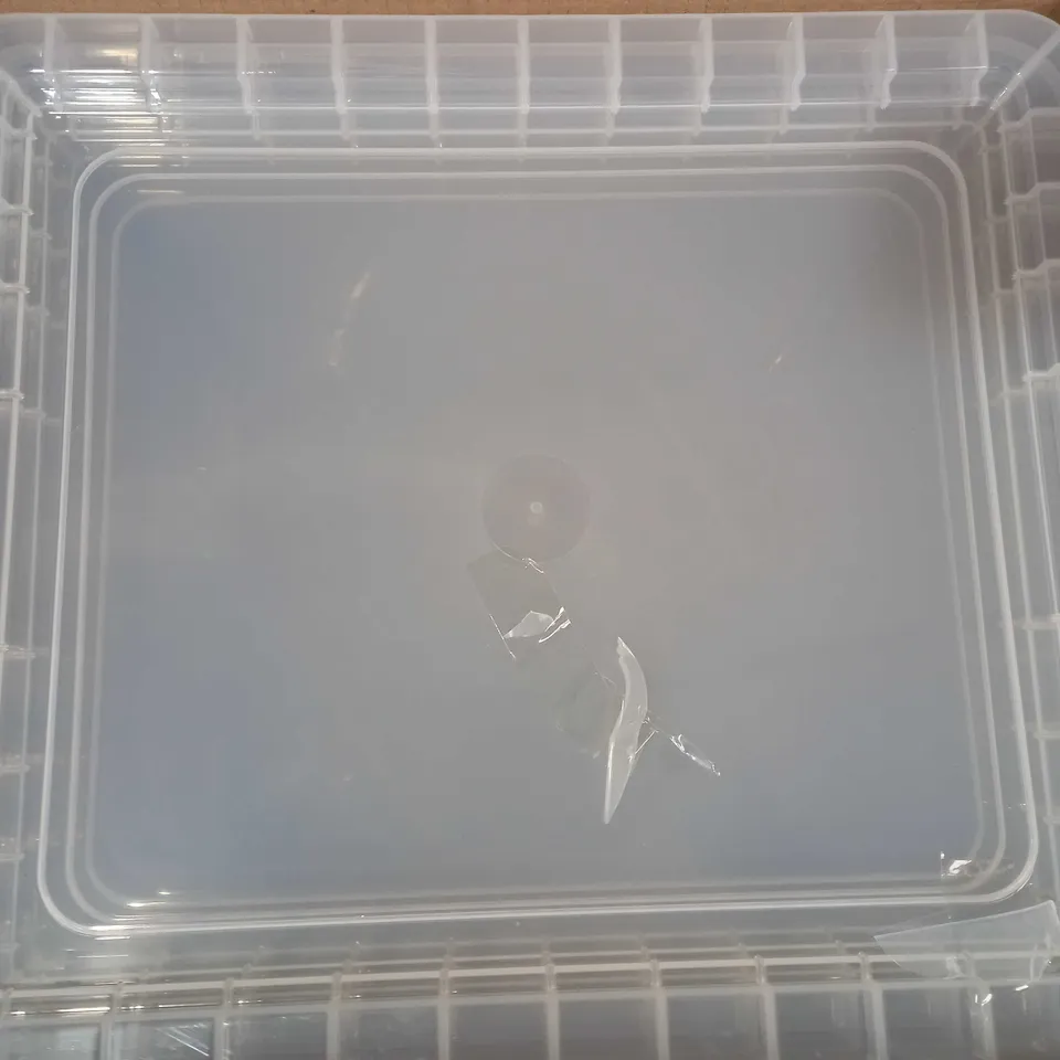 REALLY USEFUL PRODUCTS BOX, NESTABLE CLEAR STORAGE BOX SET