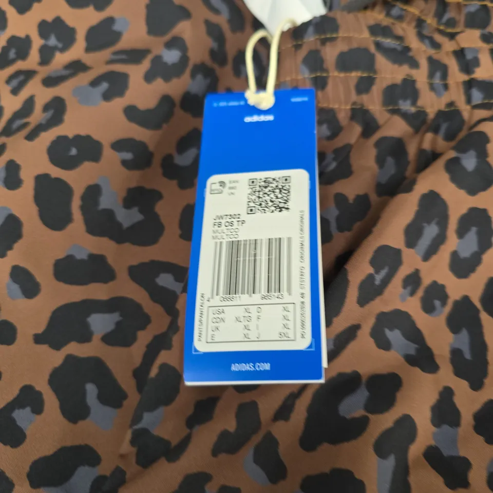 ADIDAS LEOPARD PRINT TRACK PANTS – WOMEN'S - XL