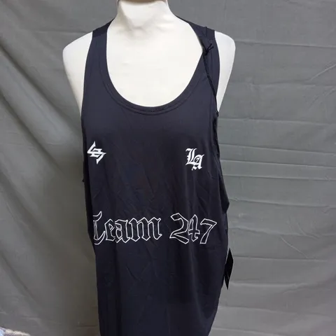 REPRESENT LA MARATHON SINGLET IN BLACK - LARGE