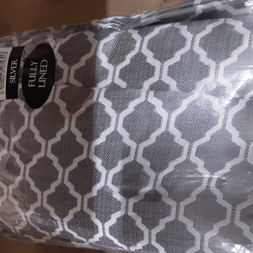TETOUAN COTSWOLD EYELET SHEER CURTAINS SILVER SIZE: 66 X 72"