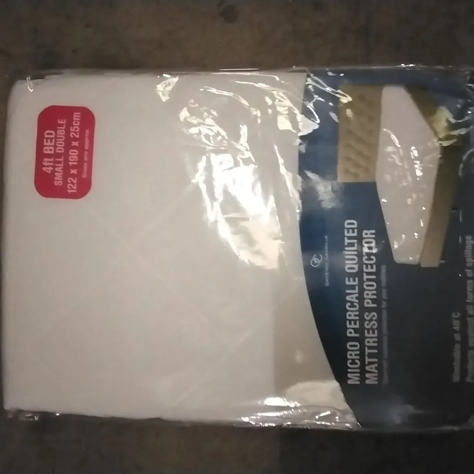 AIME MICRO PERCALE FITTED MATTRESS PROTECTOR SIZE: SMALL DOUBLE 