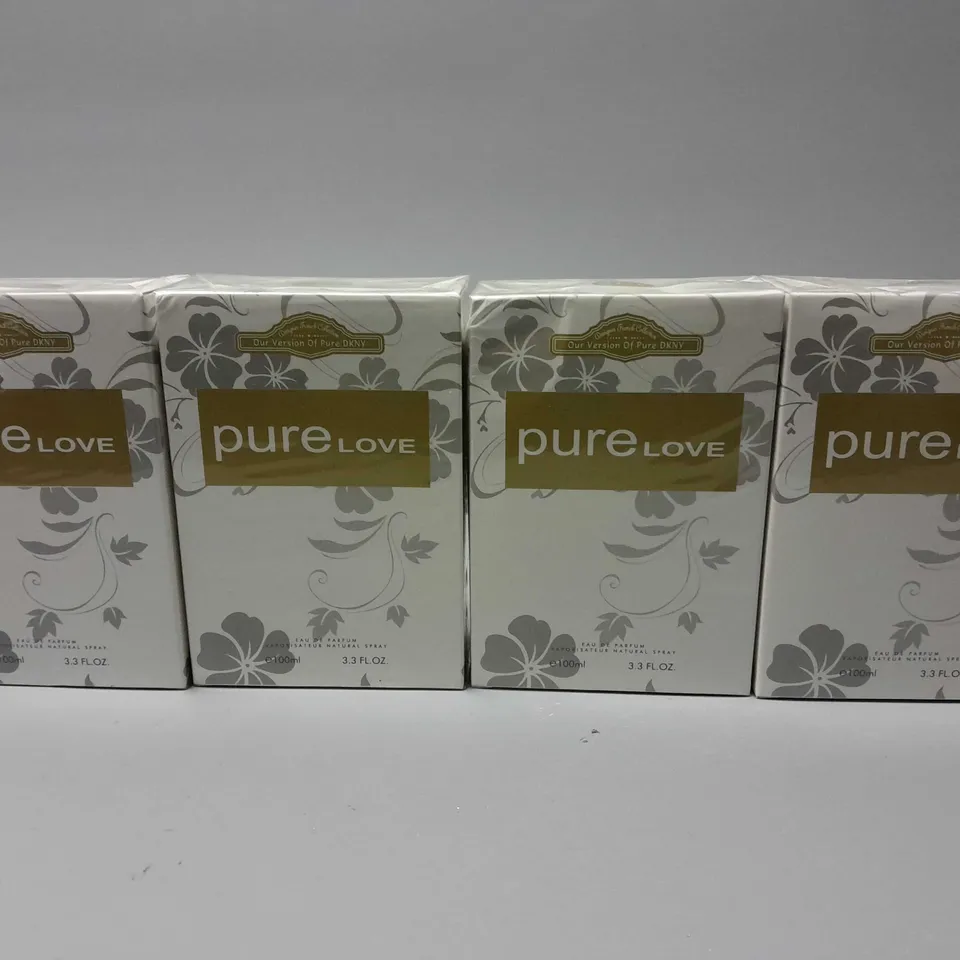 4 BOXED AND SEALED DFC PURE LOVE EAU DE PARFUM (4 x 100ml)