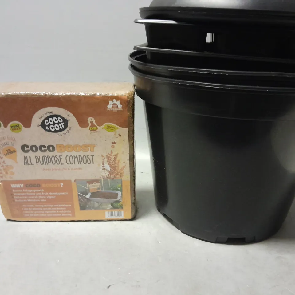 BOXED COCO & COIR GARDENING KIT 