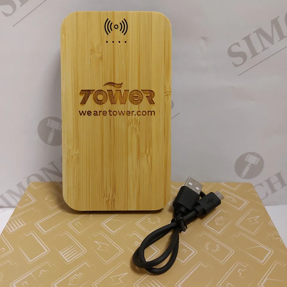 PF CONCEPT AVENUE BAMBOO AND FABRIC POWER BANK - 6000 MAH