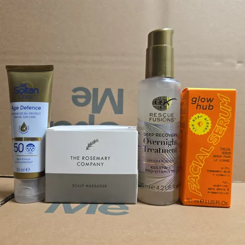 APPROXIMATELY 15 ASSORTED COSMETIC ITEMS TO INCLUDE GLOW HUB, THE ROSEMARY COMPANY, ETC - COLLECTION ONLY