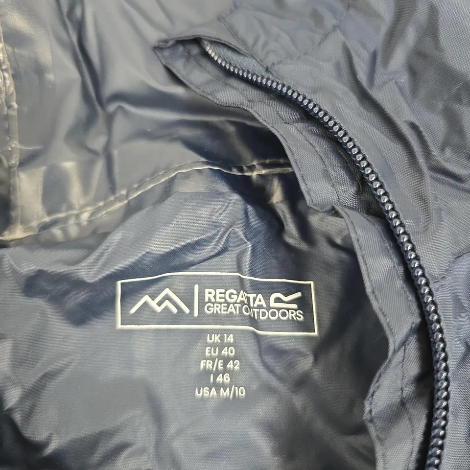 REGATTA GREAT OUTDOORS NAVY HOODED JACKET – WOMEN'S UK 14 (EU 40)