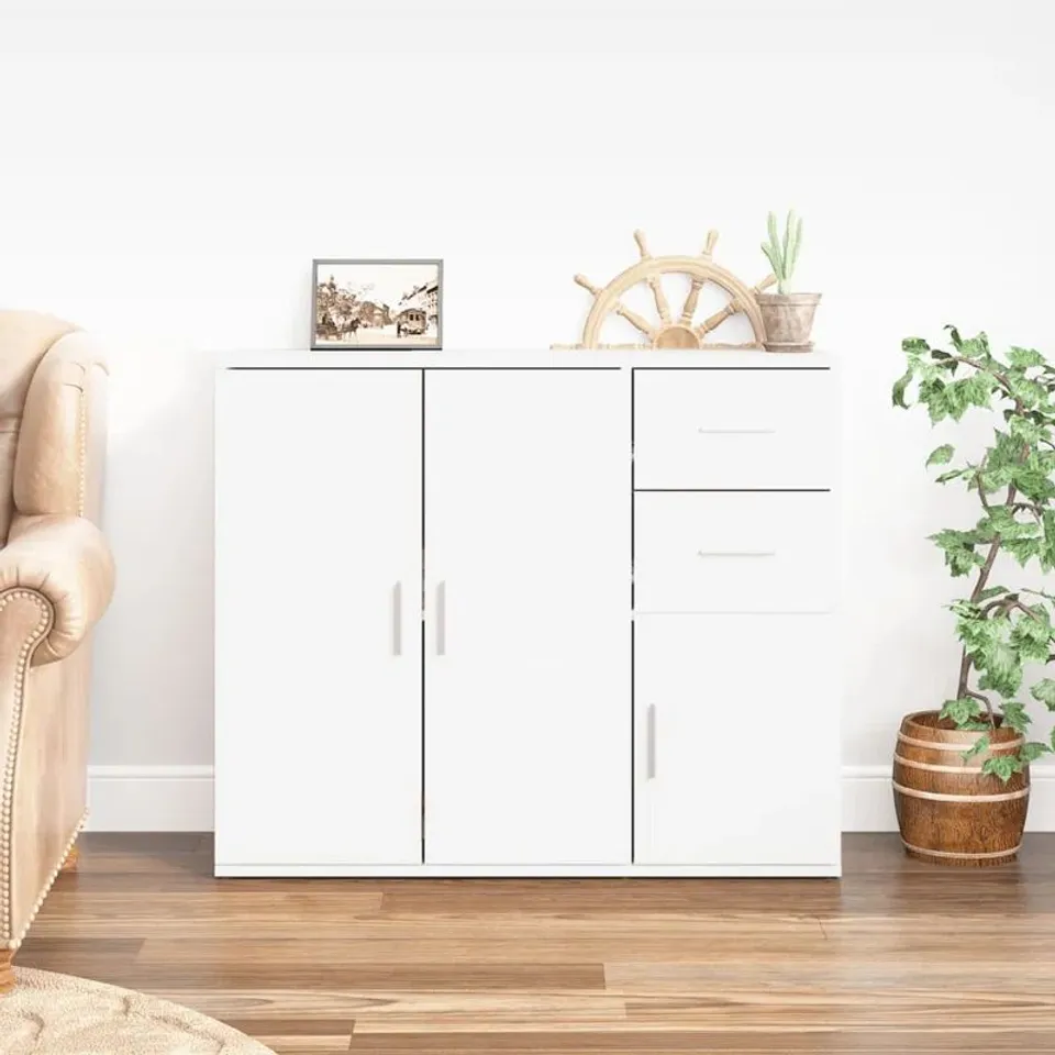 BOXED 91CM WIDE 2-DRAWER SIDEBOARD (1 BOX)