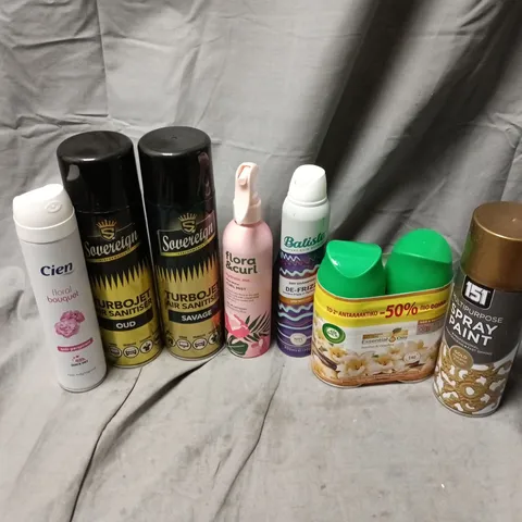 APPROXIMATELY 15 ASSORTED AEROSOLS TO INCLUDE 151 MULTIPURPOSE SPRAY PAINT, BATISTE DRY SHAMPOO, SOVEREIGN AIR SANITISER, ETC - COLLECTION ONLY