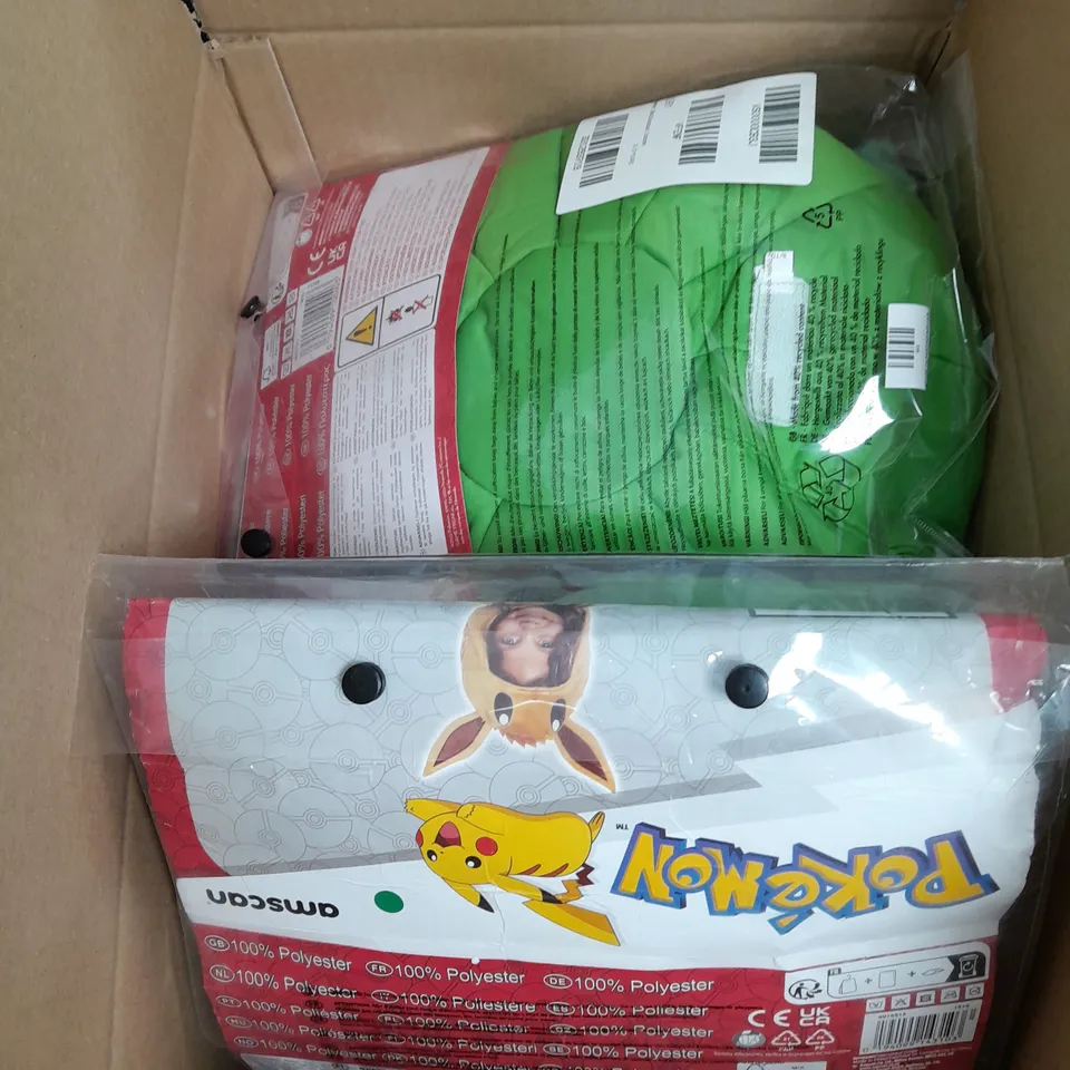 5 X ASSORTED CHILDRENS POKÉMON THEMED COSTUMES IN VARIOUS SIZES 