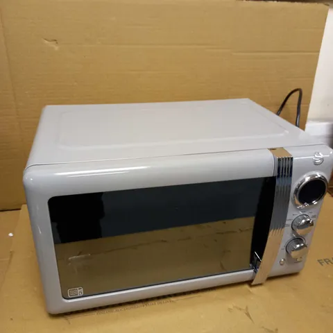 SWAN RETRO 800W GREY MICROWAVE