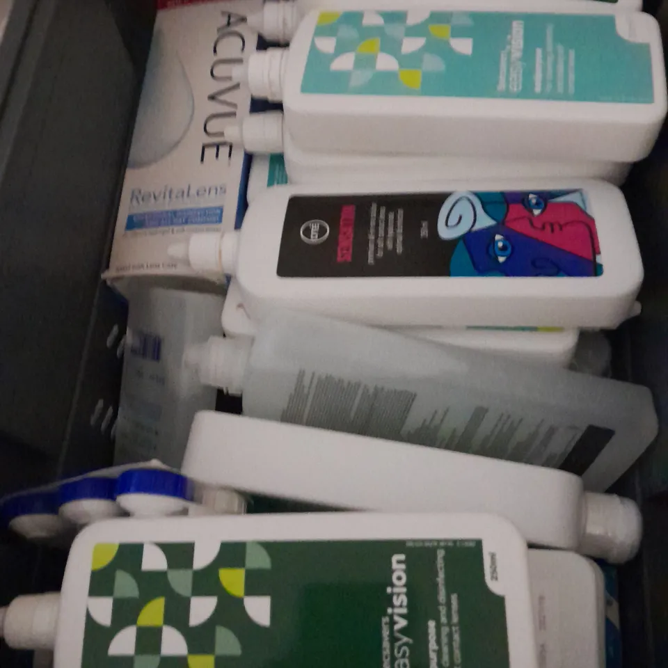 APPROXIMATELY 20 ASSORTED CONTACT LENS SOLUTIONS - COLLECTION ONLY