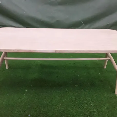 BOXED OAK BACKLESS DINING BENCH