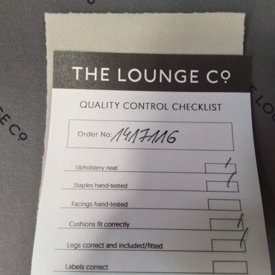 QUALITY BRITISH DESIGNER LOUNGE Co. EASY CHAIR PLUSH NATURAL FABRIC 