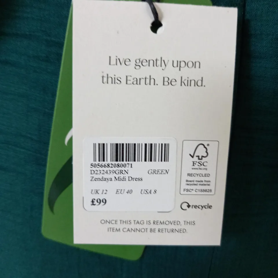 NOBODYS CHILD ZENDAYA MIDI DRESS SIZE 12