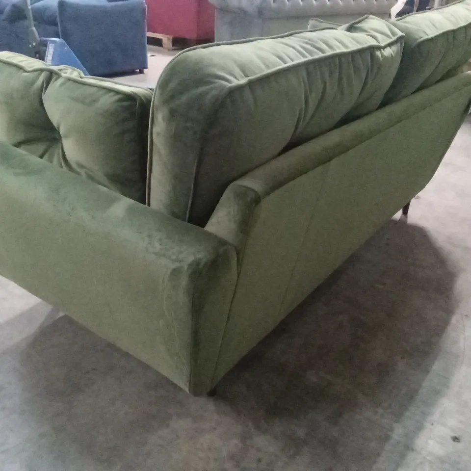 QUALITY DESIGNER ZEPHYR EMERALD GREEN VELVET SOFA