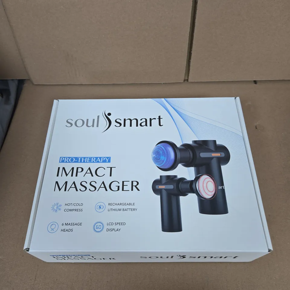 SOULSMART PRO-THERAPY IMPACT MASSAGER – BOXED, WITH 6 HEADS