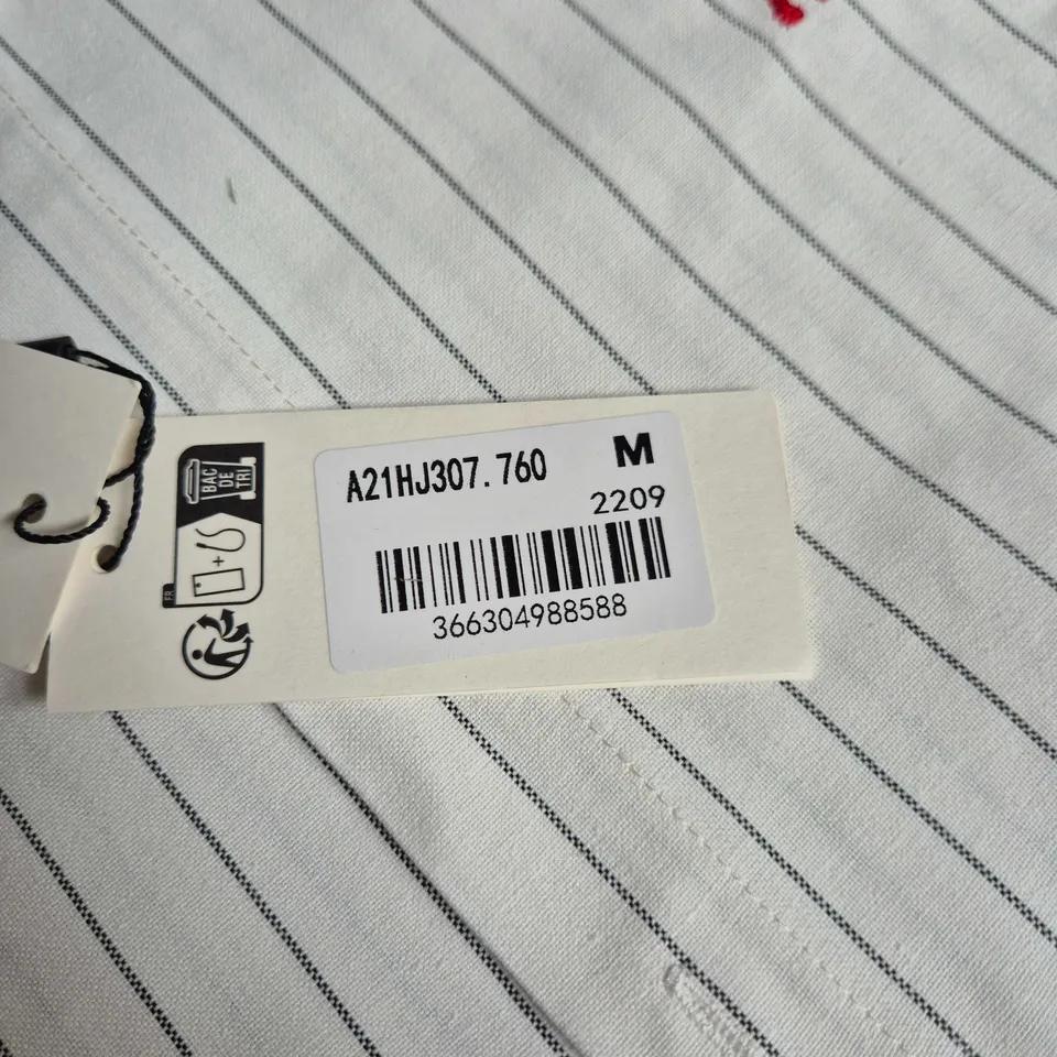 AMI ALEXANDRE MATTIUSSI STRIPED SHIRT – UK M (SIZE M)