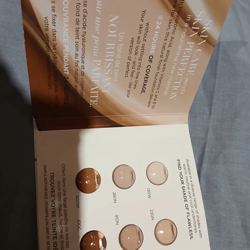 APPROXIMATELY 288 ELIZABETH ARDEN FLAWLESS FINISH SKINCARE FOUNDATION SET – 6 X 0.5 ML