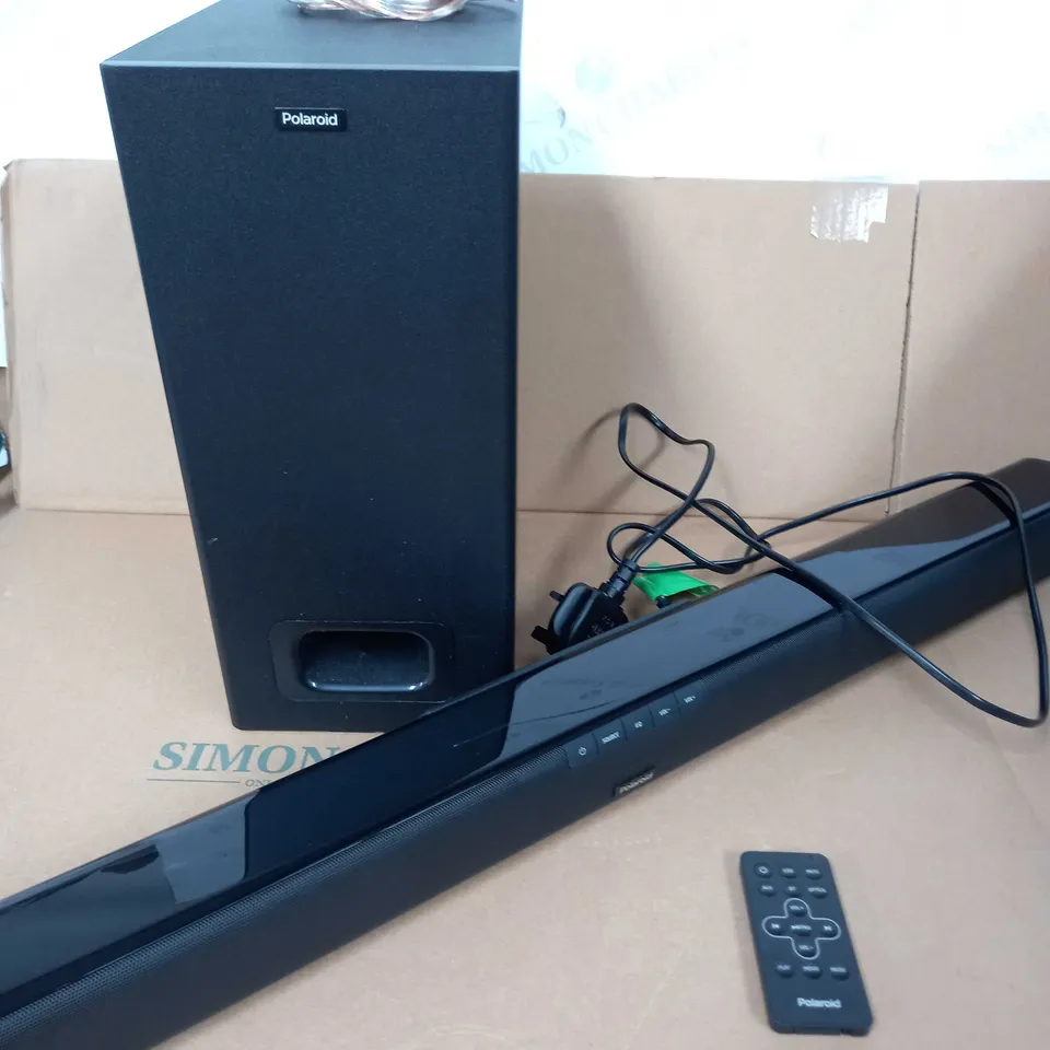 POLAROID BLUETOOTH SOUND BAR WITH SUBWOOFER