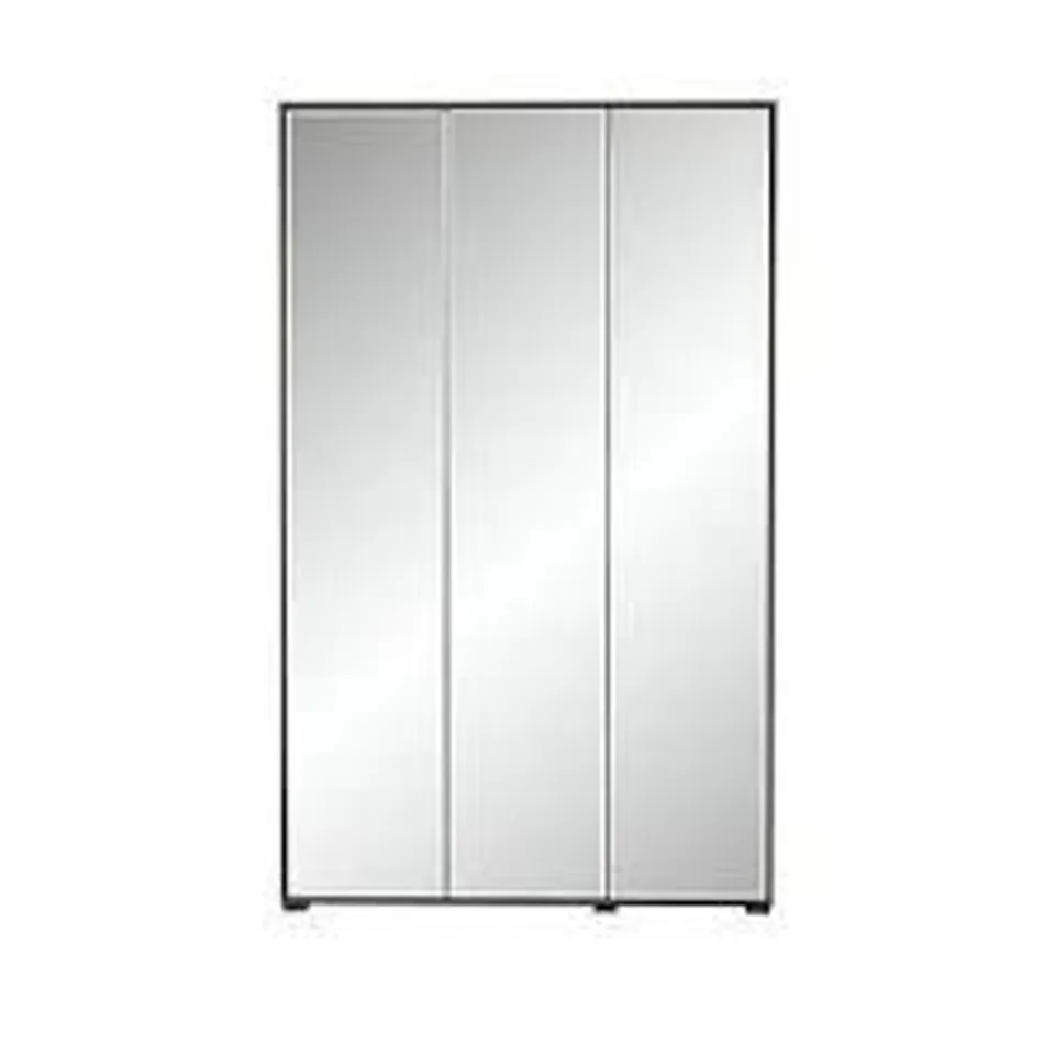 BOXED MILA MIRROR 3-DOOR WARDROBE (3 BOXES)