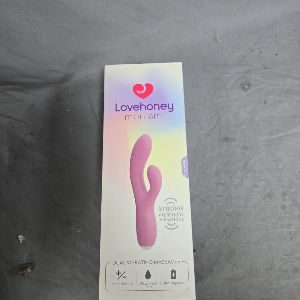 LOVEHONEY MON AMI DUAL VIBRATING MASSAGER – PINK