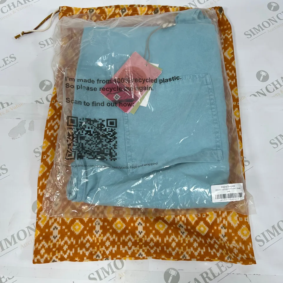 LUCY&YAK ORIGINAL DUNGAREE IN OCEAN SIZE 24