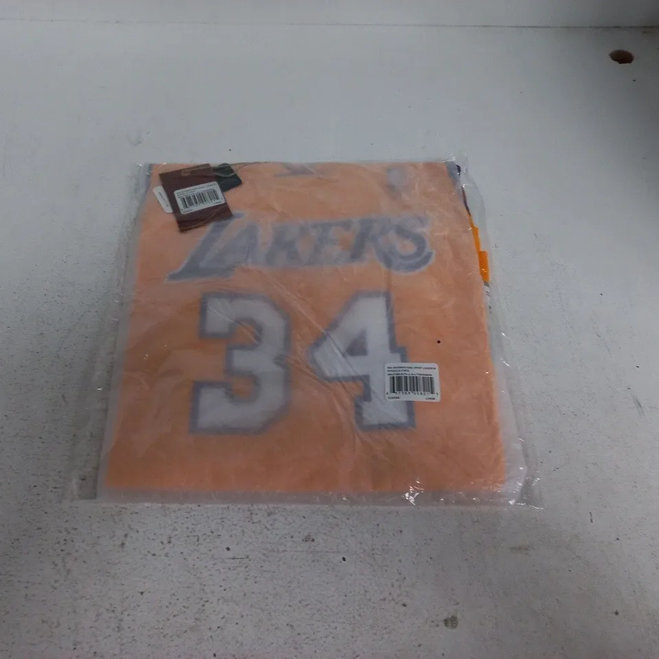 BAGGED NBA SWINGMAN LAKERS HOME JERSEY - L