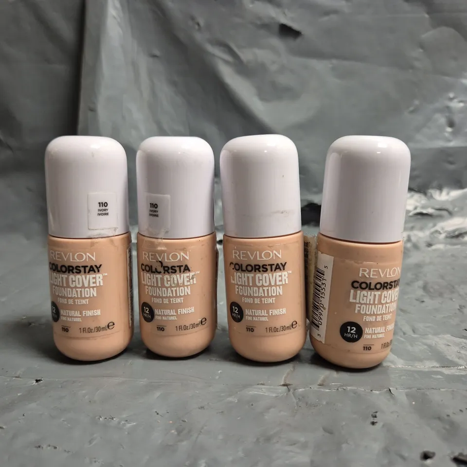 LOT OF APPROXIMATELY 65 REVLON COLOURSTAY LIGHT COVER 30ML FOUNDATIONS - 110 IVORY