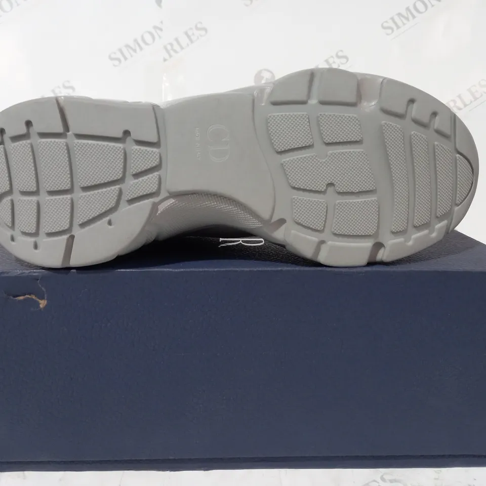 BOXED PAIR OF DIOR SHOES IN GREY EU SIZE 43